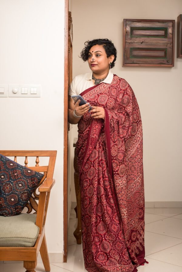 AJRAKH MODAL red polka dot - Image 4