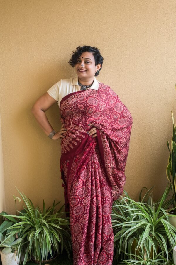 AJRAKH MODAL red polka dot - Image 6