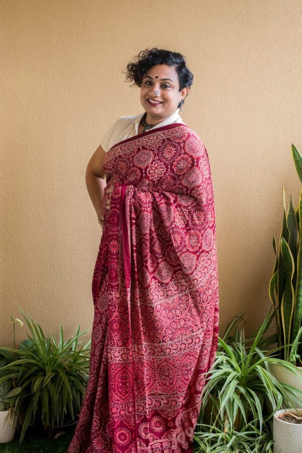 AJRAKH MODAL red polka dot - Image 2