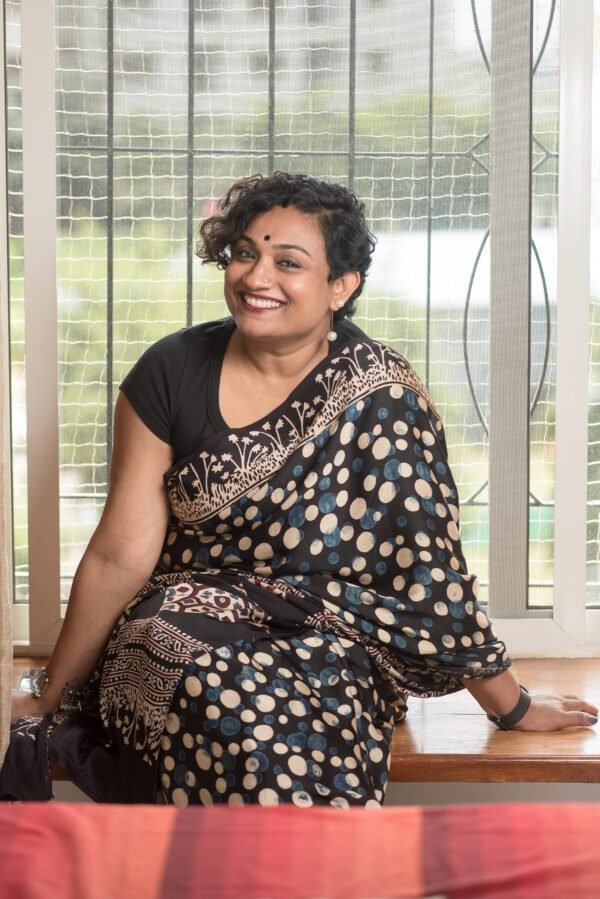 AJRAKH MODAL SILK polka dot - Image 5