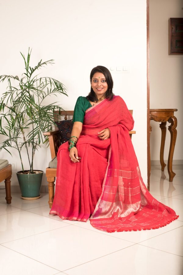 Linen Saree 3 - Image 3
