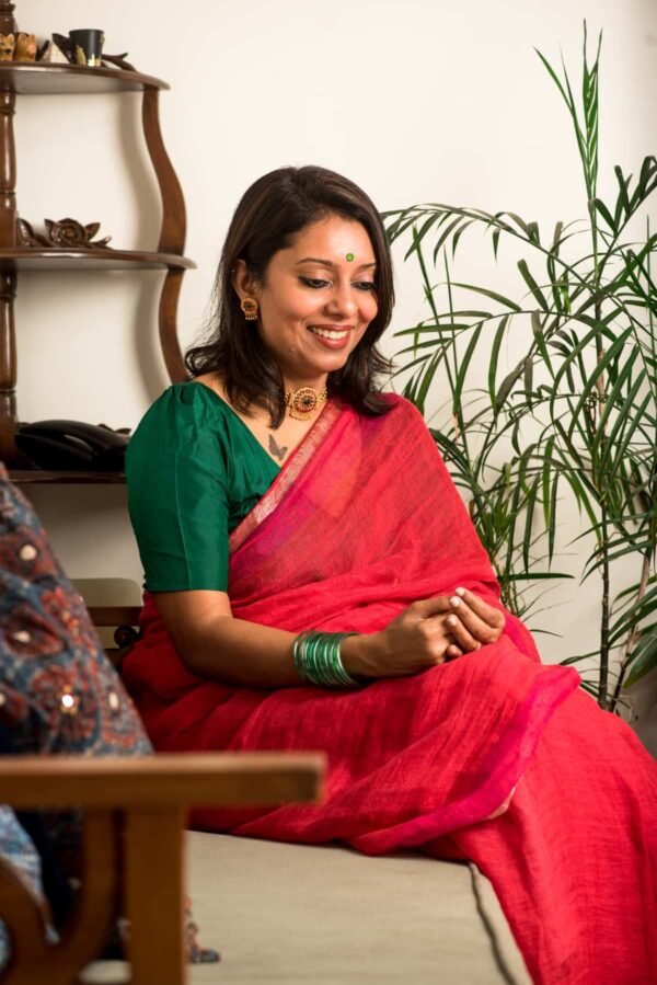 Linen Saree 3