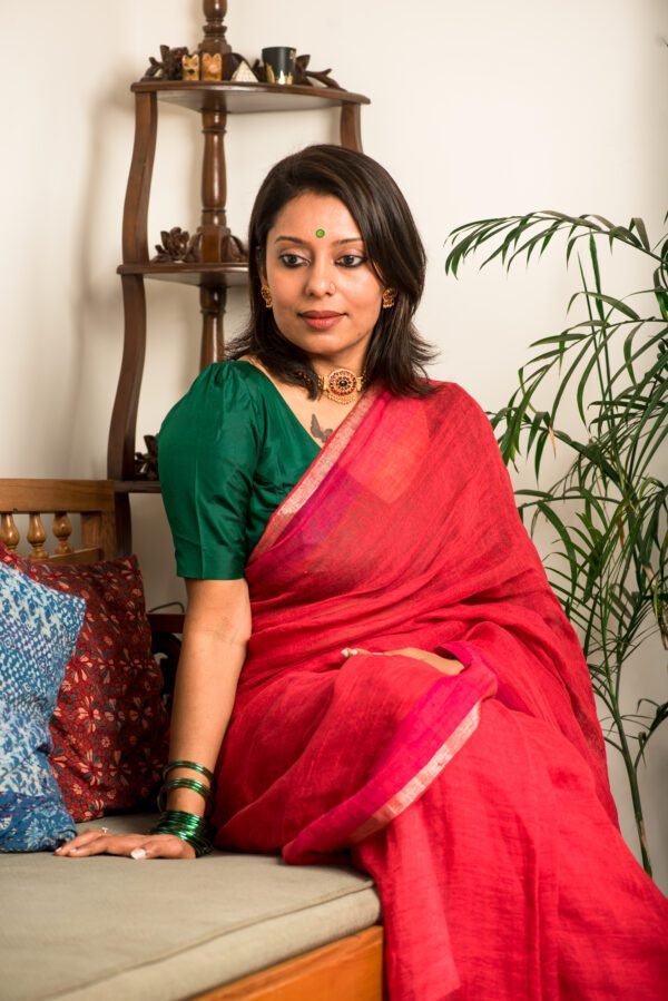 Linen Saree 3 - Image 5