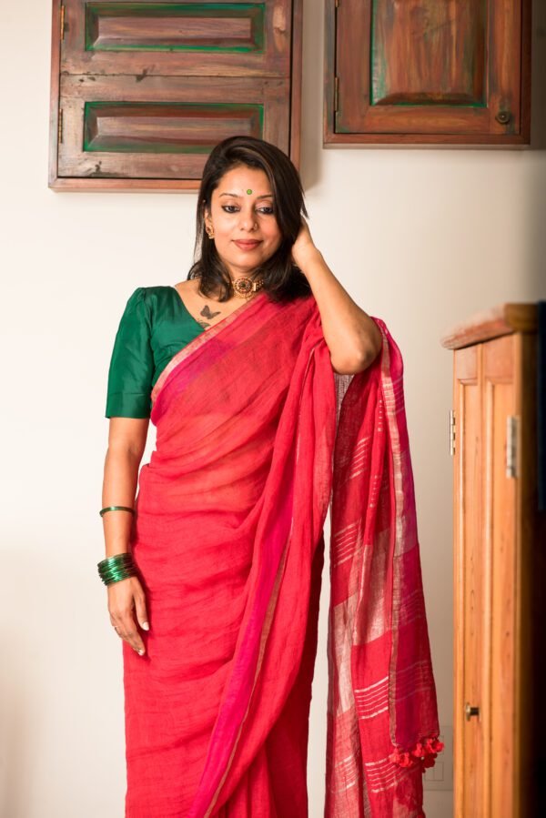 Linen Saree 3 - Image 4