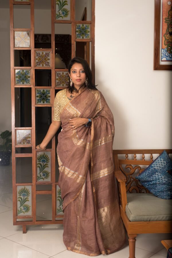 Linen Saree 2 - Image 4