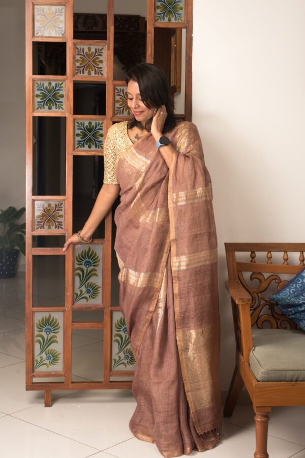 Linen Saree 2 - Image 3
