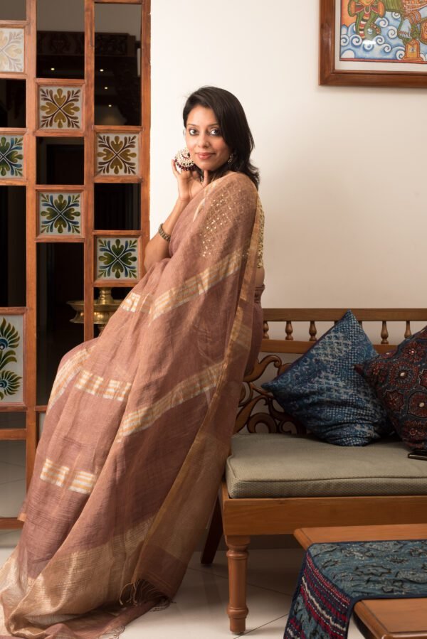 Linen Saree 2 - Image 2